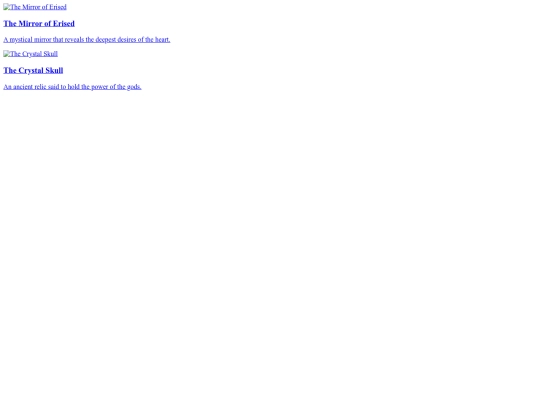artifacts screenshot