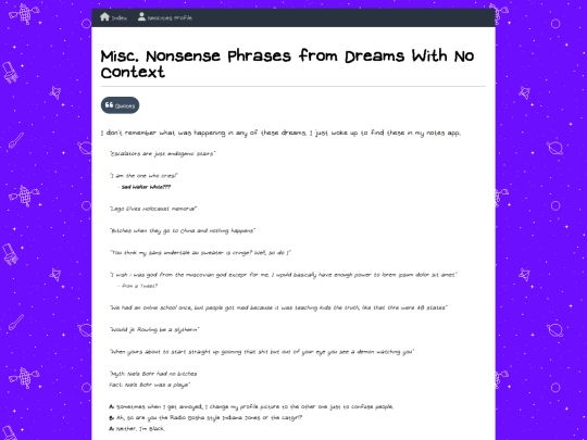 dreams/misc screenshot