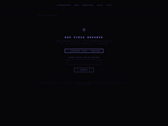 esu-field-reports screenshot