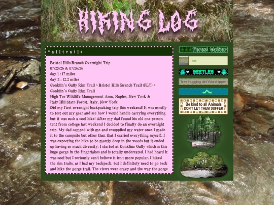 hiking screenshot