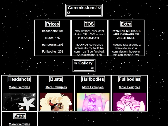 commision screenshot