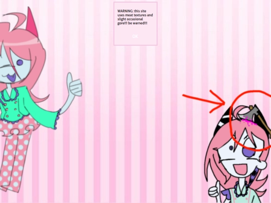 warningpage screenshot