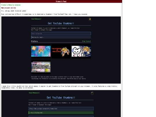 rsssynth screenshot