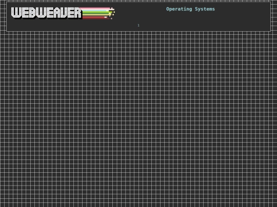 webweaver/Operating Systems screenshot