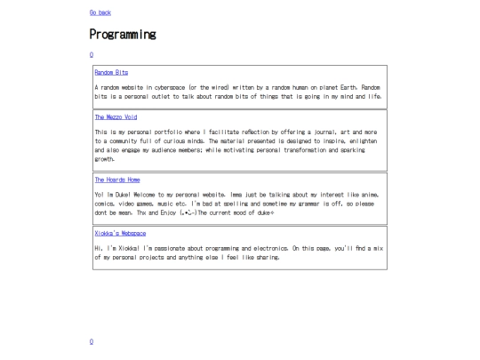 webweaver/tags/Programming screenshot