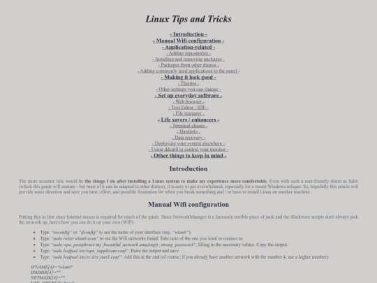 articles/linux.xhtml screenshot