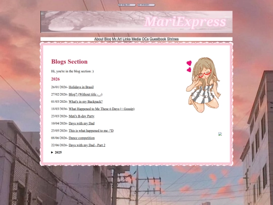 blog screenshot