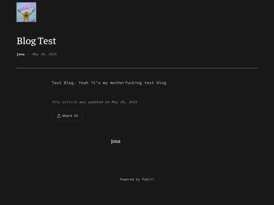 blog-test screenshot