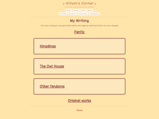 writing screenshot