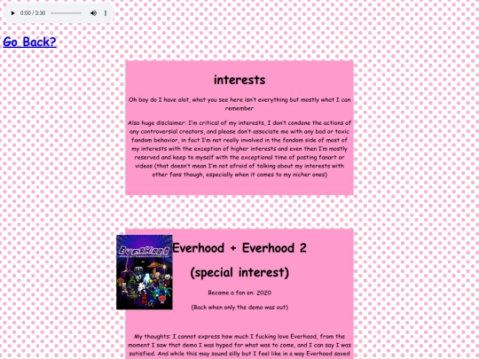 interests screenshot