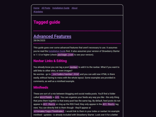 tags/guide screenshot