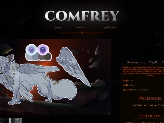 Player Characters/comfrey screenshot