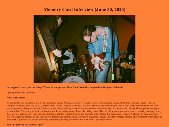 interviews/memorycard screenshot