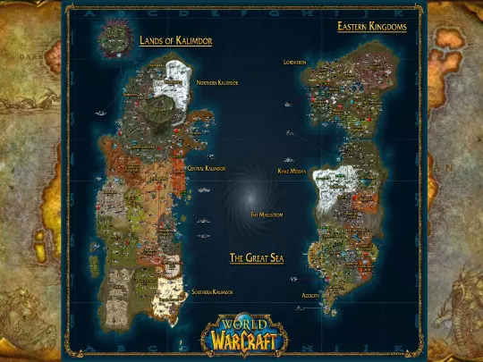 WoW Interactive Map screenshot