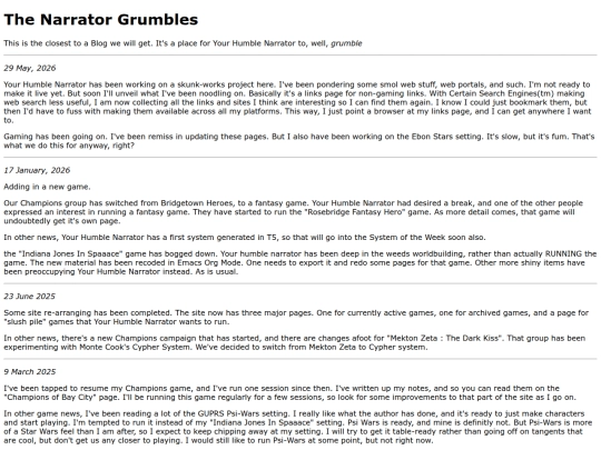 grumbles screenshot