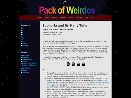 about/euphoria screenshot
