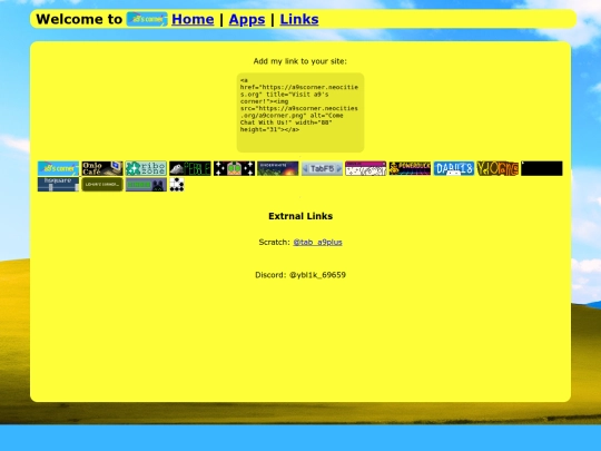 links screenshot