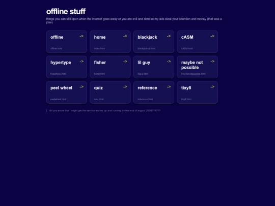 offline screenshot