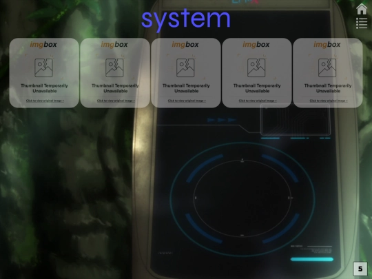 system screenshot