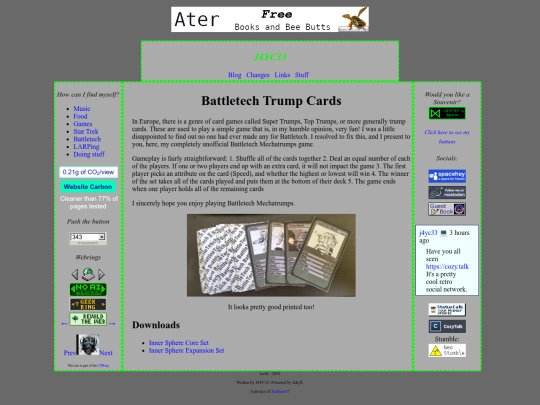 battletech/battletechTrumps screenshot