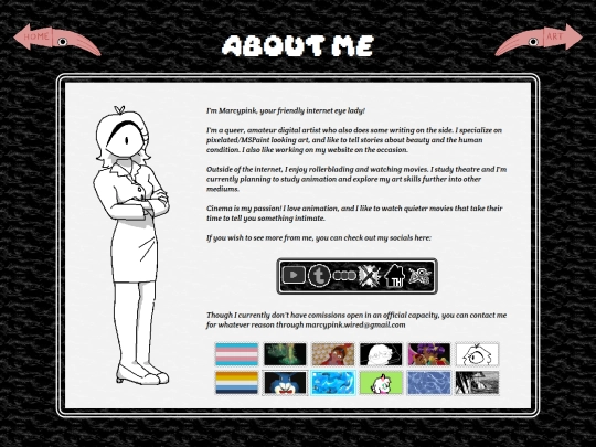aboutMe screenshot