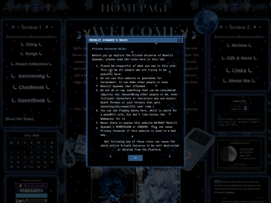 HomePage screenshot