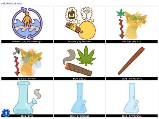 Objects/substances screenshot