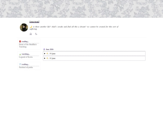 personal/journal screenshot