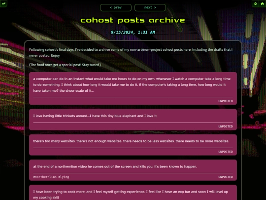 log/2024/sep/cohost-posts-archive screenshot