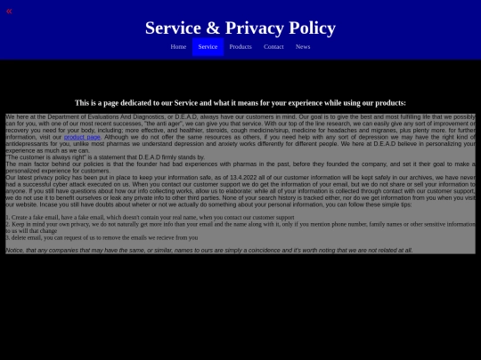Service screenshot