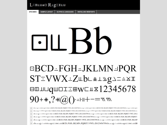 sarmeshi-webfont/lizards-regular-demo screenshot