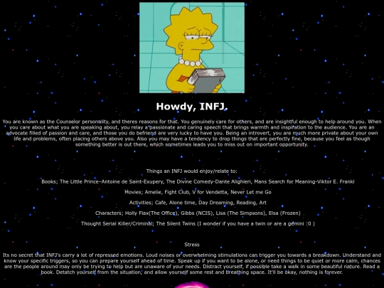 pages/infj screenshot