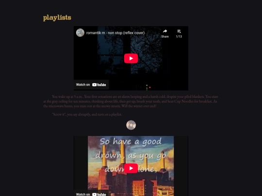 playlists screenshot