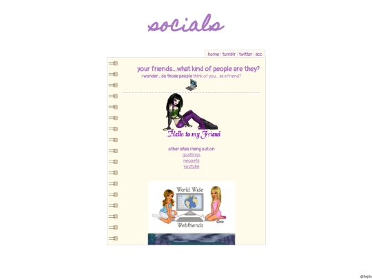 socials screenshot