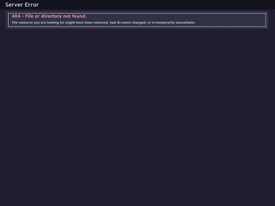 not_found screenshot