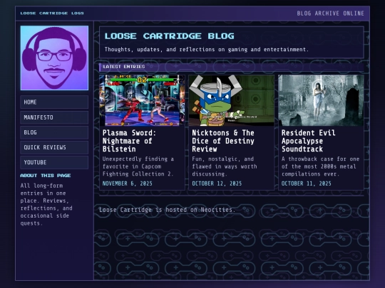 blog screenshot