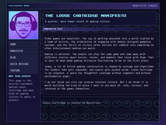 manifesto screenshot