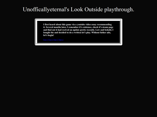 Letsplays/LookOutside/lookchapters screenshot