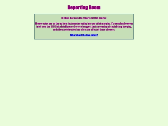 BureauOfStinkyLove/ReportingRoom/ReportingRoom screenshot