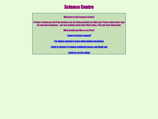 BureauOfStinkyLove/ScienceCentre/ScienceCentre screenshot