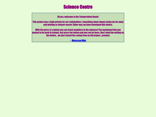 BureauOfStinkyLove/ScienceCentre/TeleportationRoom screenshot