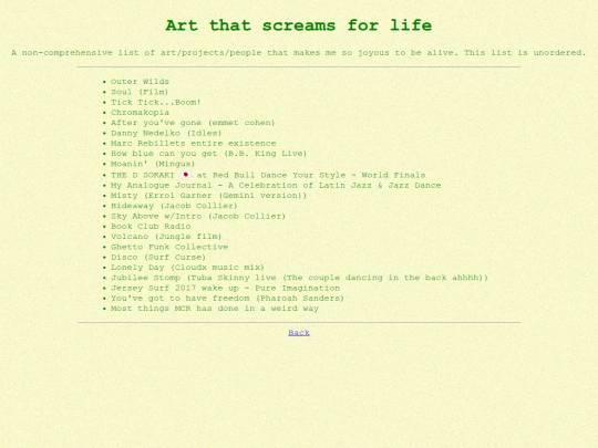 LibraryEntries/ArtThatScreamsForLife screenshot
