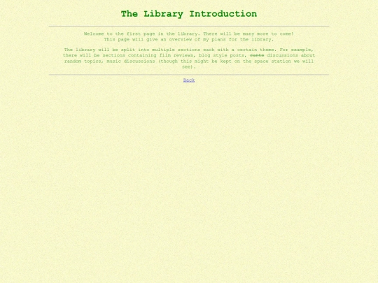 LibraryEntries/TheLibraryIntroductions screenshot