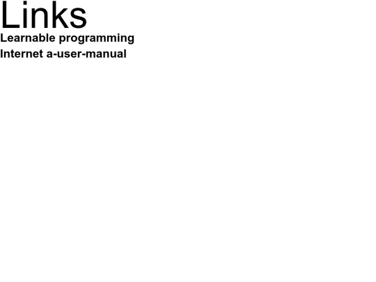 links screenshot