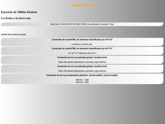 m3/fecha screenshot