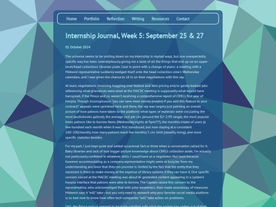 posts/2024-10-01-Internship-Journal-Week-5 screenshot