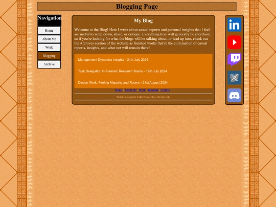 BloggingPage screenshot