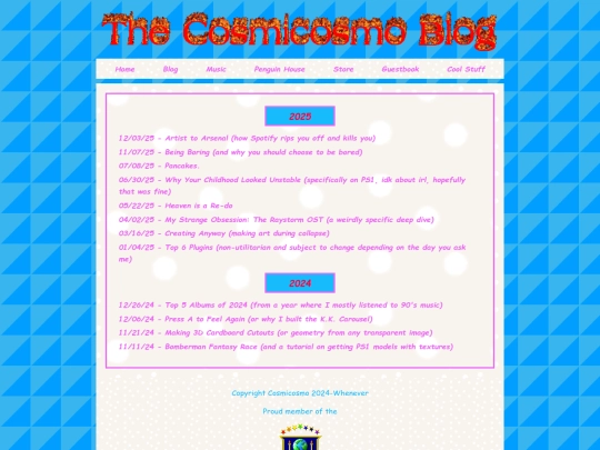 blog screenshot