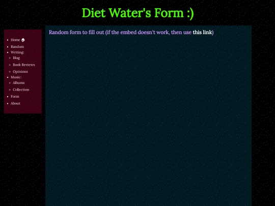 form screenshot