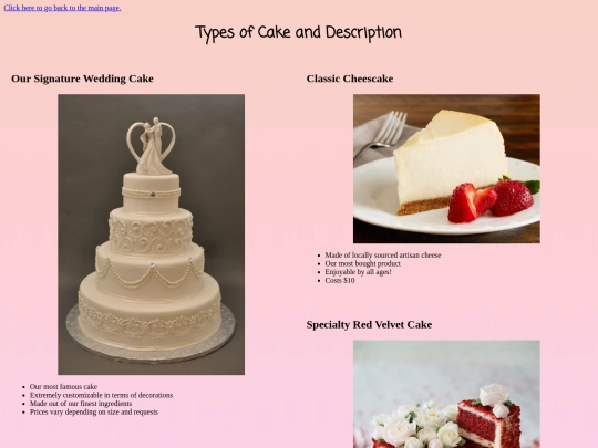 cakes screenshot